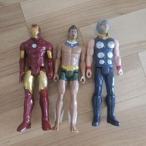 Marvel Action Figure Set - Red, Blue, Gold
